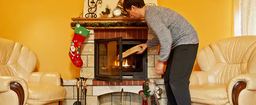 Rusted Metal Fireplace Restoration in Andover, Minnesota