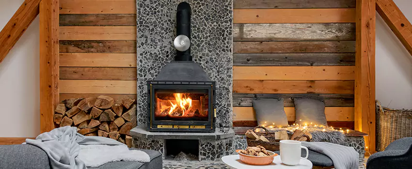 Thelin Hearth Products Direct Vent Gas Stove Fireplace Inspection in Andover, Minnesota